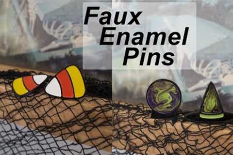 How To Make Faux Enamel Pins | Halloween DIY | 3D Printing