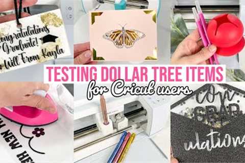 TESTING DOLLAR TREE CRAFTING & CRICUT DUPES | WHICH ONES WILL SAVE YOU $$ AND WHICH ONES WORK