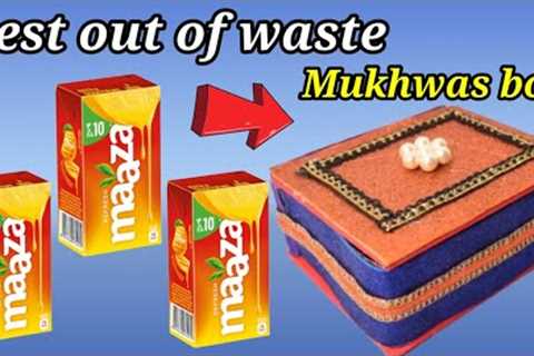 Best out of waste ideas | mukhwas box | Diy craft ideas | easy craft | best out of waste craft