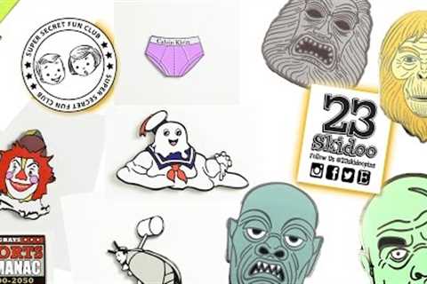 Pin It On: Enamel Lapel Pins by Super Secret Fun Club + 23Skidoo