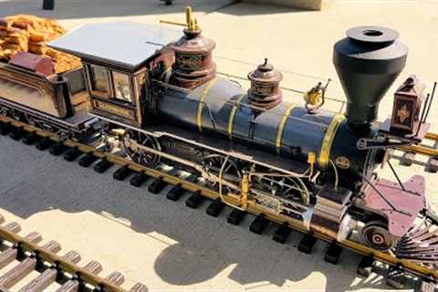 Steam Train Rolls Along A Large Layout In This Model Train Video With Realistic Chugging &..