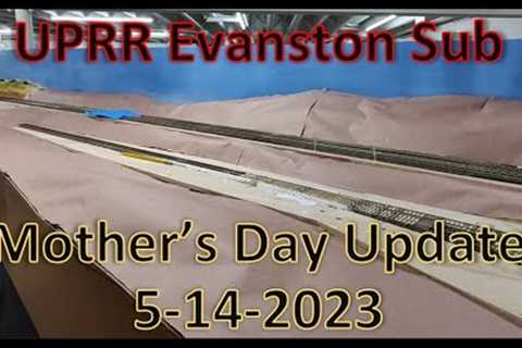 UTLX area gets Scenery Form - UPRR Evanston Sub Update 5-14-23 HO Scale Model Trains in Action