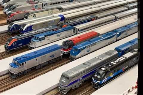 Modern 2022 Ho Scale Amtrak Trains Compilation! 4K