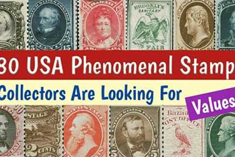 Most Expensive Stamps USA - Part 2 | 80 Rare Valuable American Phenomenal Stamps