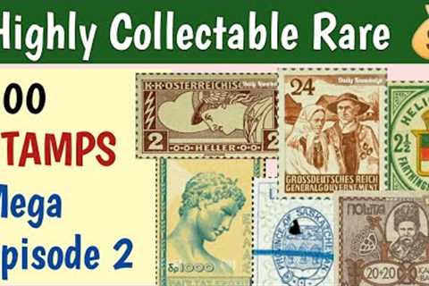 Highly Collectable Stamps In The World - Mega Episode 2 | 300 Most Valuable Philatelic Key Rarities