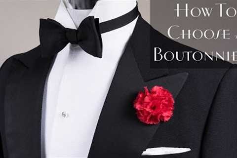 Lapel Flower Pin & Boutonniere Basics - How To Find The Right One For You