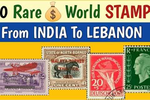 Rare Stamps From India To Lebanon That Were Auctioned At High Price In 2023 | 60 World Stamps Value