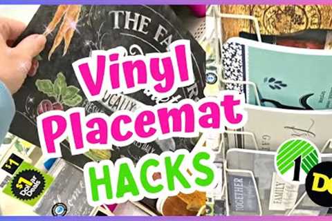 8 AMAZING DIYS Using $1 VINYL PLACEMATS | NEW Dollar Tree DIYS