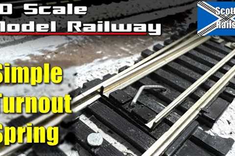 How To Make A Simple And Cheap Turnout Spring For Your Model Railroad Track