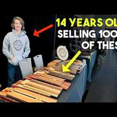 14-Year-Old Woodworking Prodigy Selling Hundreds of Projects!