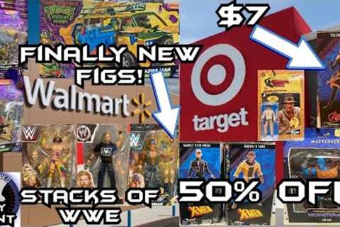 Toy Hunting NEW FIGURES FOUND MARVEL LEGENDS 50% WWE RARE TMNT AEW SALE MOTU INDIANA JONES EPS255