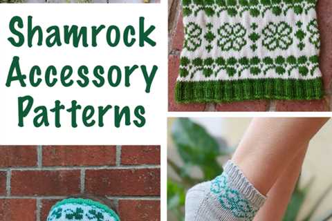 Shamrock Knitting Patterns for Accessories