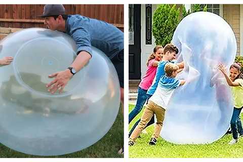 These Giant Bubble Balls Can Be Filled With Air or Water and You Know Your Kids Need Them