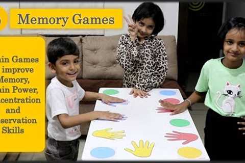 6 Memory Games | Brain games for kids | Indoor games for kids | Improve memory concentration (2023)