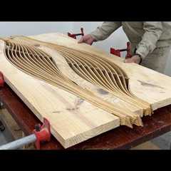 Amazing Woodworking Art – Build A Table With Artistic Curves