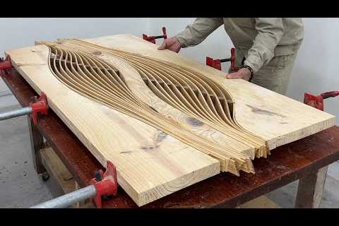 Amazing Woodworking Art – Build A Table With Artistic Curves