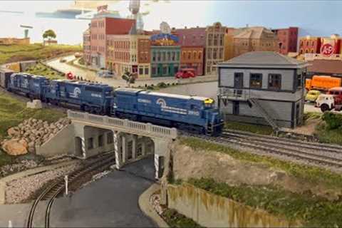 Large HO Train Layout - Elmhurst Model Railroad Club