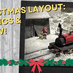 Christmas Model Railway pt4: scenics and snow! Winter Diorama