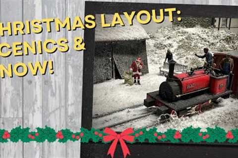 Christmas Model Railway pt4: scenics and snow! Winter Diorama