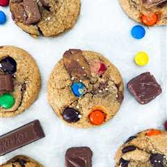 Salted Chocolate Chip Candy Bar Cookies