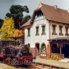 Beautiful model train layout of steam trains and steam locomotives used by German Reich Railways
