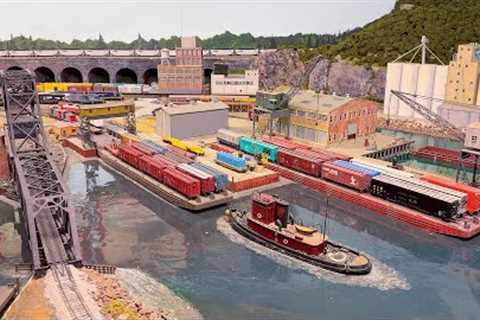 Open House at the Miniature Railroad Club of York HO Scale Model Train Layout