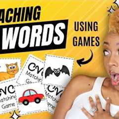 Teaching CVC words using Matching Games - Boosting CVC Fluency with a Fun Memory Match Game