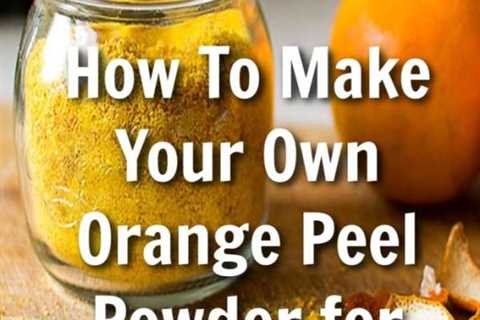 How To Make Your Own Dehydrated Orange Powder For Soap Making