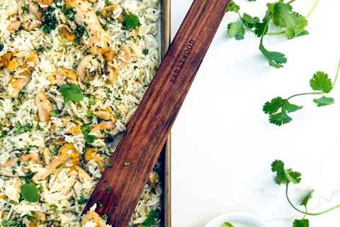 Sheet Pan Cilantro Lime Chicken + Rice