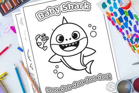 Printable Baby Shark Number Tracing Preschool Worksheets