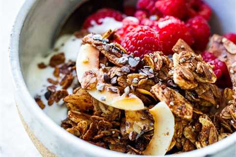 Dark Chocolate Granola with Cacao Nibs