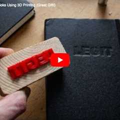 How to emboss book covers with 3d printed words