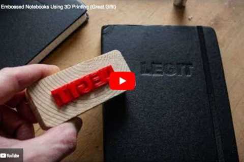 How to emboss book covers with 3d printed words