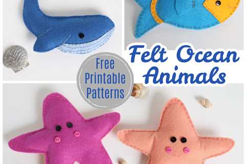 Felt Ocean Animals Beginning Sewing