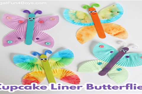 Cupcake Liner Butterfly Craft