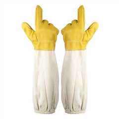 Goat Leather Beekeeper Gloves with Ventilated Sleeves